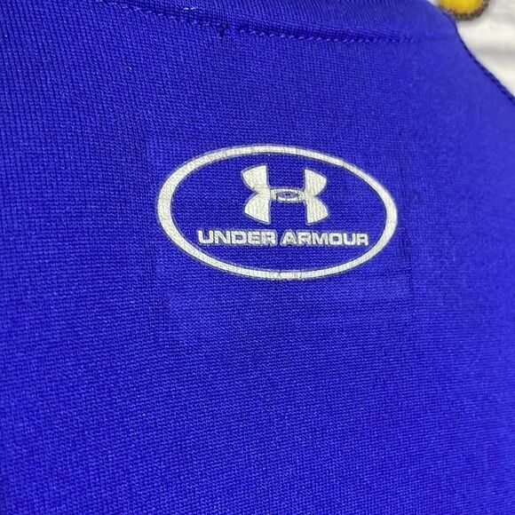 UNDER Armour Heat Gear Semi-Fitted Short Sleeve V-Neck T-Shirt Size Small - Picture 6 of 10